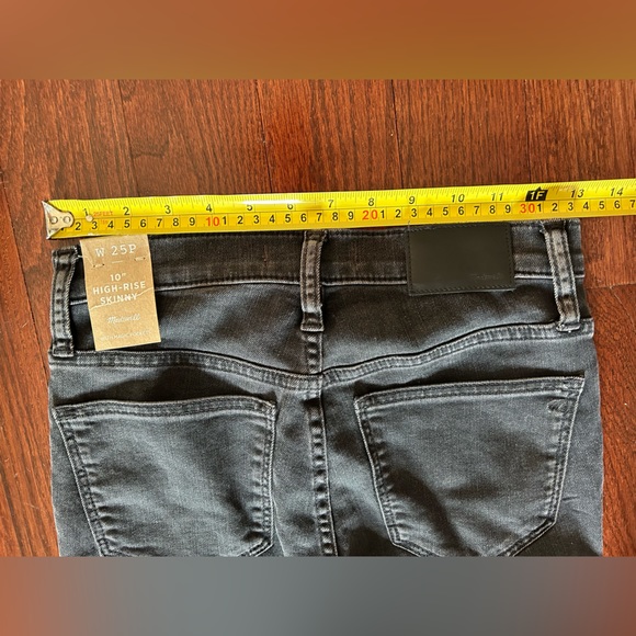 Madewell jeans women’s size 25 black 10" High-Rise Skinny Jeans NWT - Picture 5 of 9